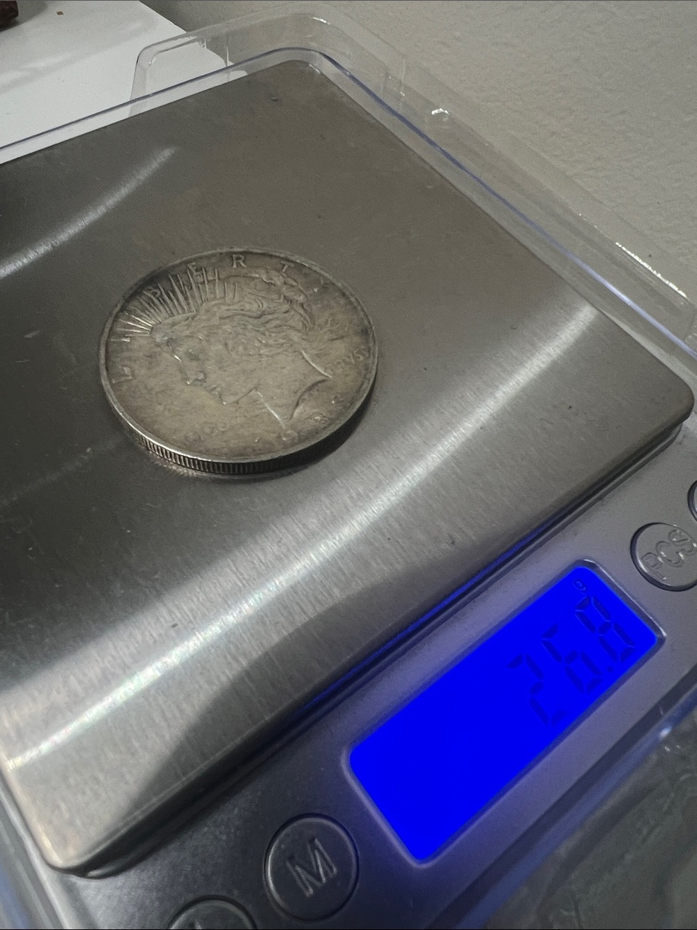1923 Silver US Peace Dollar Coin - Silver